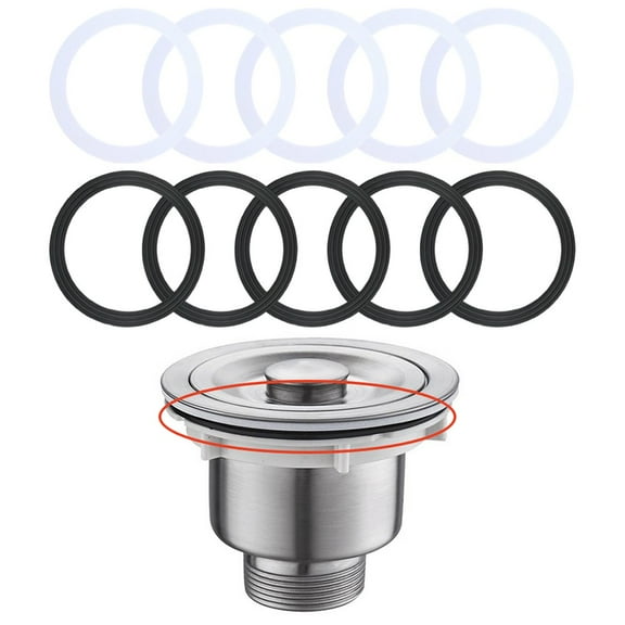 10Pcs 105Mm Rubber Seal Washer For Kitchen Sink O-Ring Waste Strainer Drain Seal Gasket Kitchen Bathroom Accessories