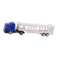 thumbnail image 2 of Vehículos de construcción de juguetes de grúa Tractor en miniatura Ingeniería Ingeniería de camiones de camión plano de juguete para niños suministros Azul, 2 of 8