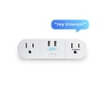 thumbnail image 2 of Emerson SmartVoice 4-in-1 Dual Wall Plug, Offline 30+ Voice Commands, No APP, No WIFI, Smart Outlet w/ 2 AC Outlets, 2 USB-A , Timer, ETL Listed, 2 of 8