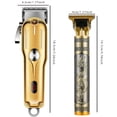 thumbnail image 4 of Cordless Professional Hair Clippers Set for Men - Beard Trimmer and Grooming Kit - Perfect Holiday Gift, 4 of 5