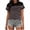 Pink, variant on Lenpel T Shirts for Women Short Sleeve Crew Neck Striped T-Shirts Loose Tunic Tops Trendy Casual Tee Blouses