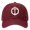 Burgundy, variant on Washed Cotton Baseball Cap, Crown of Thorns Cross Sword Graphic Adjustable Dad Hat, Unisex Vintage Distressed Trucker Style Hat for Outdoor Daily Wear