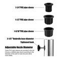 thumbnail image 5 of Umbrella Pole Mount Stand Tube Set, Outdoor Parasol Base Holder Insert Pipe Sleeve, For Outside GarA2024120586, 5 of 5