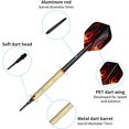 thumbnail image 3 of 12 Pcs Electronic Dartboard Darts Plastic Tip Darts for Electronic Dartboard, Professional Darts Set, 12 × Soft Tip Darts with 12 Flights + 100 Tips (16 Grams), 3 of 4