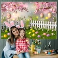 thumbnail image 1 of QTOCIO Spring Wreath Fence Easter Photo Material Photography Background Cloth, 1 of 4