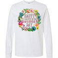 thumbnail image 3 of Inktastic Happy Mother's Day Flowers Long Sleeve T-Shirt, 3 of 5