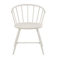 thumbnail image 4 of Weston Home Lydford Slope Low Back Windsor Metal Side Chairs, Set of 2, White, 4 of 7