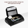 thumbnail image 4 of Neceser Único Bargains Bolsa de Cosméticos de Viaje PU para Mujeres Organizador de Viaje Impermeable y Duradero con Compartimentos Negro, 4 of 7