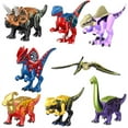 thumbnail image 5 of Dinosaurio Jurásico Set World Park 3 Modelo Bloques de Construcción Blanco T Indominus Rex Dino Breakout 8 piezas Mosasaurus Velociraptor Animal, 5 of 5