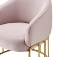 thumbnail image 5 of Armchair Accent Chair, Pink, Velvet, Modern Contemporary, Mid Century Living Hotel Lounge Cafe Lobby, 5 of 8