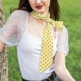 thumbnail image 4 of Wukai Ducky Cartoon Print Hair Scarf for Women Fashion Silky Satin Headscarf Wrap Breathable Lightweight Neck Scarves For Handbag Accessories, 4 of 6