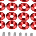 thumbnail image 3 of 20Pcs Aluminum Bumper/Fender Washer Bolt Engine Bay Dress Up Kit Red, 3 of 4