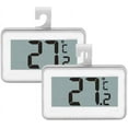 thumbnail image 1 of Termómetros para refrigerador y congelador ZHAOCHENG Paquete de 2 con gancho para colgar blanco, 1 of 5