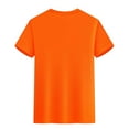 thumbnail image 4 of YLSDY Men's T-Shirts Short Sleeve Crew Neck Cotton Tshirts Solid Casual Summer T Shirts Classic Basic Tees Orange XXL, 4 of 6