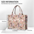 thumbnail image 3 of Large Capacity Tote Bag,Boston Terrier Dog and Flower Florals Handbag Fashion Luxury Tote Bag,15.7"x13"x 5.1" Inches,Laptop Compatible, 3 of 6