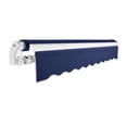 thumbnail image 4 of Awntech 14' x 10' Maui Manual Manual Patio Retractable Awning Acrylic Fabric, Navy, 4 of 7