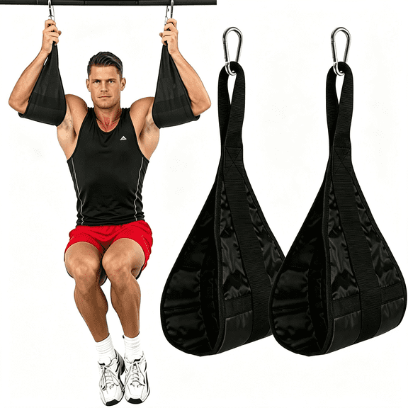 BESTSKY Ab Straps for Pull Up Bar Ab Sling for Hanging Raises, Heavy Duty Arm Support Elbow Straps for Men Women Home Gym