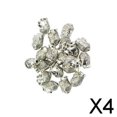 thumbnail image 1 of 4x 20pcs 3D Buddha Charms Colgantes Espaciadoras Sueltas Suministros para Manualidades Tono Plateado Soledad, 1 of 7