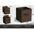 thumbnail image 5 of Sorbus Fabric Storage Bins 13" Foldable Cubes With Handles For Pantry, Cubbies, Toy And Closet Shelving Organization - 6Pk, 5 of 6