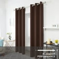 thumbnail image 2 of Deconovo Chocolate Blackout Curtains Thermal Insulated Grommet Curtains for Bedroom 42x95 inch Set of 2, 2 of 5