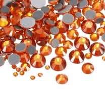 1450 Pcs Hotfix Rhinestones Crystal Glass Gems(SS6-SS30 Set,Orange)