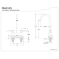 thumbnail image 2 of Kingston Brass Concord FB498DL 4" Centerset High-Arch Spout Bar Faucet, Brushed Nickel, 2 of 2