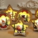 thumbnail image 4 of Colgante Irfora Decoración de Navidad delicada portátil Colgante de iluminación de madera Colgante de decoración de árbol de Navidad Modo de círculo colgante Irfora Colgante, 4 of 7