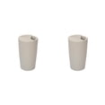 thumbnail image 2 of Advancent Taza de café de trigo, taza de leche de estilo Simple con tapa, vaso liso a la moda para coche, para viajes al aire libre, senderismo Type1 NO1, 2 of 6