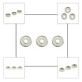 thumbnail image 4 of kusrkot 3pcs Trumpet Valve Screw for Musical Instrument Parts Accessories Splitter, 4 of 9