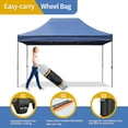 thumbnail image 6 of Euroco 10x15 Pop Up Canopy Tent, Heavy Duty Party Tent with 4 Sidewalls UV Waterproof Protection, 3 Height Adjustable Outdoor Canopy Tent for Weddings, Events, and Backyard Gatherings, Navy, 6 of 9