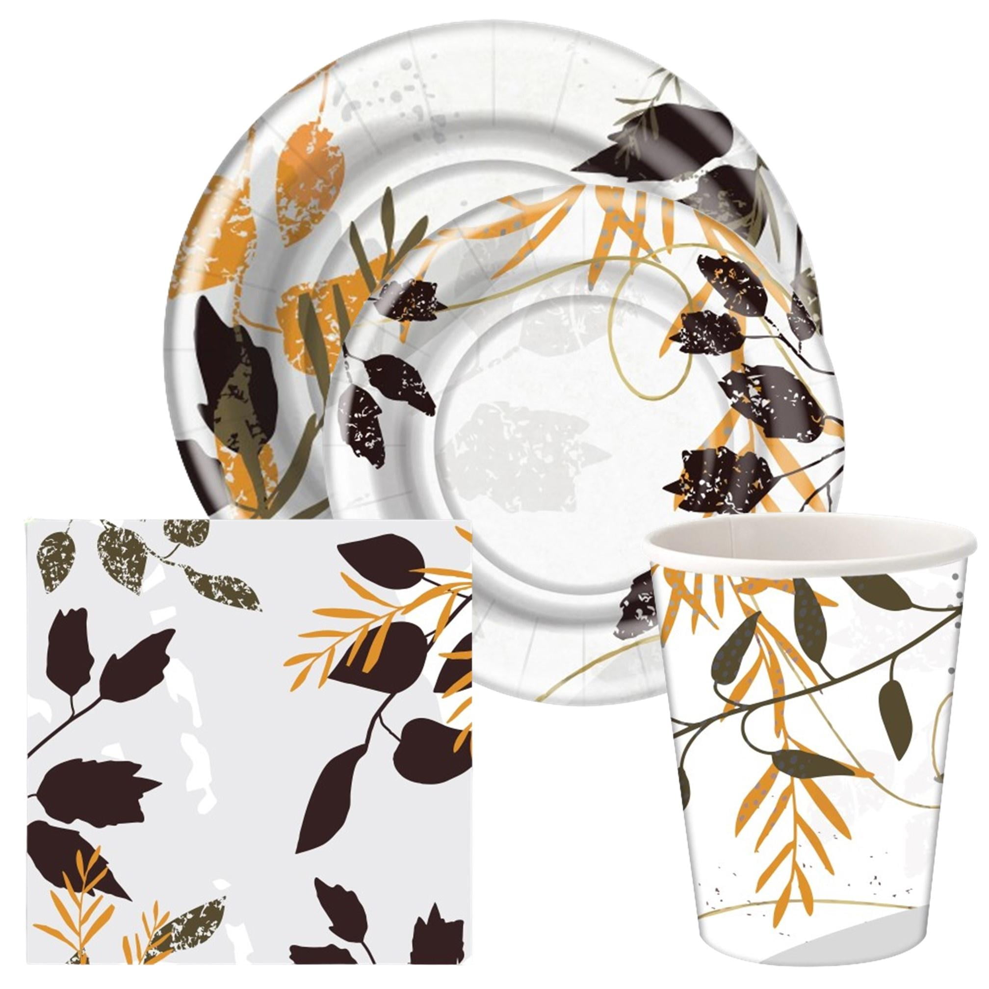 Hanna K Signature Leafy Canopy 10.25" Dinner Paper Plates: 648Ct