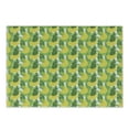 thumbnail image 1 of Banana Leaf Cutting Board, Large Hanging Cluster of Ripe Bananas Cartoon Illustrated Design, Decorative Tempered Glass Cutting and Serving Board, Small Size, Fern Green and Yellow, by Ambesonne, 1 of 1