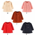thumbnail image 3 of URMAGIC Baby Outwear Cloak 6 Months- 4 Years, Infant Toddler Girls Kids Fall Winter Button Jacket Warm Cardigan Coat Clothes, 3 of 12