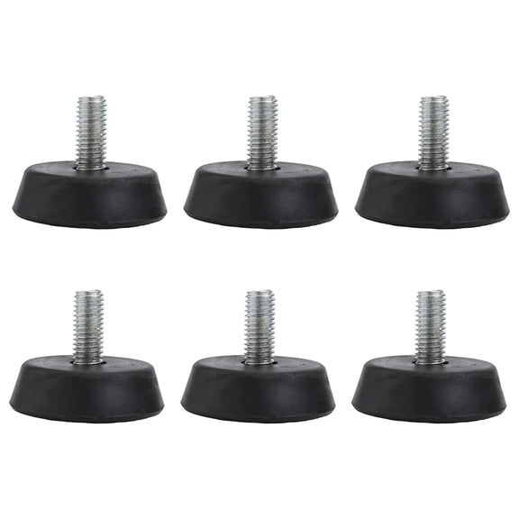 6Pcs 3/8" Exercise Bike Foot Pads Shock Absorption And Sound Isolation Pads
