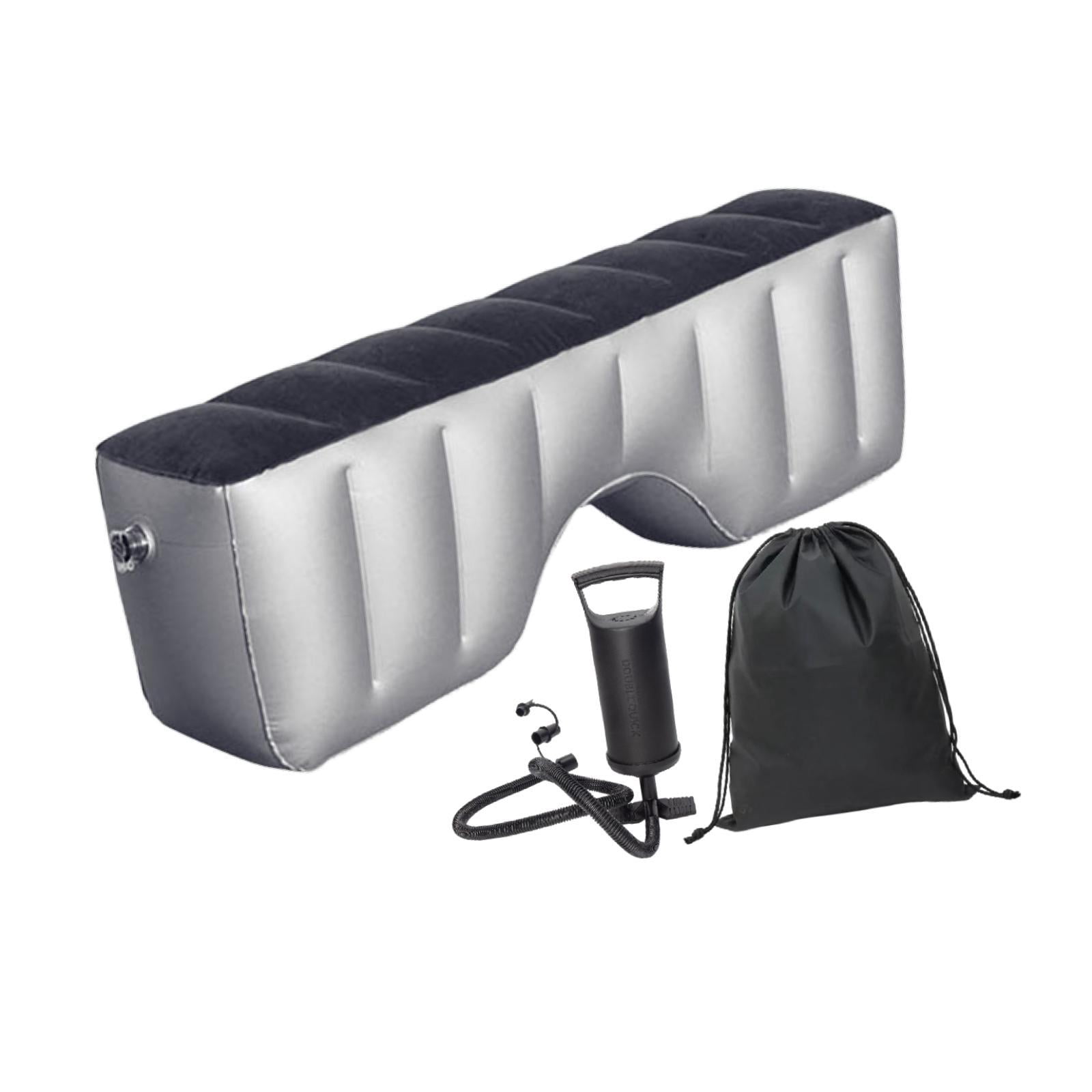 Inflatable Car Air Travel Mattress Back Seat Bed Space Filler Soft Flocked PVC for Road Trip Rest