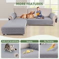 thumbnail image 5 of BTTO 2PCS Sectional Couch Cover for L-Shape, 100% Waterproof Reversible Slipcover for Dogs, Pet, Cat, Washable Chaise Lounge Cover, 5 of 7
