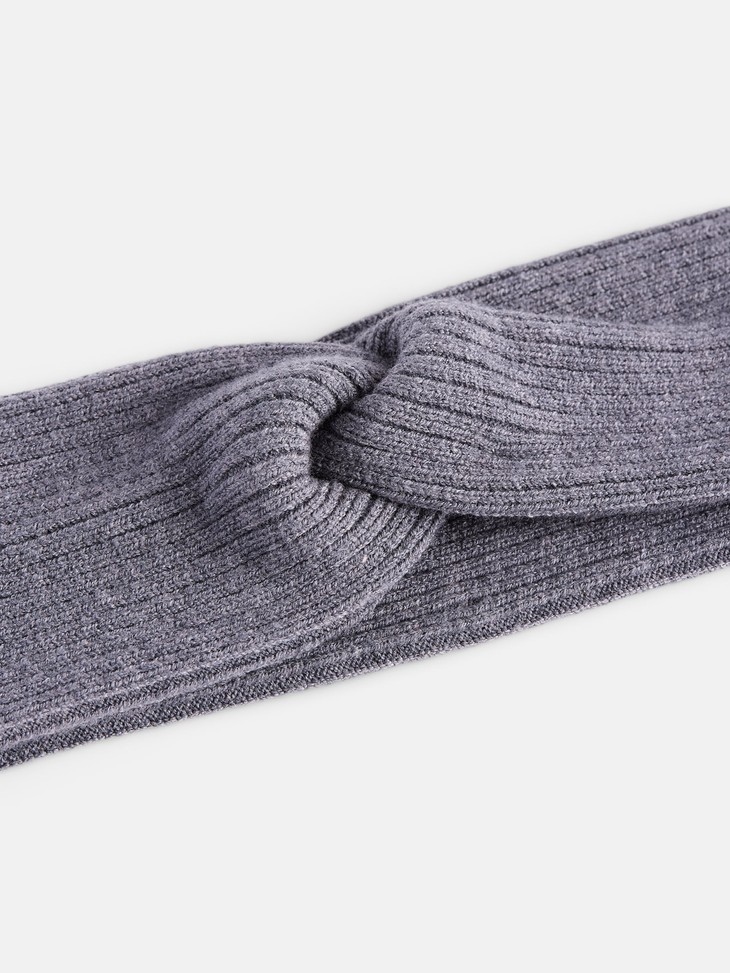 Scenario Women's Knit Twist Headwrap, Charcoal Grey Heather