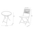thumbnail image 4 of HOMETRENDS 3-Piece Patio Folding Bistro Set, 4 of 8