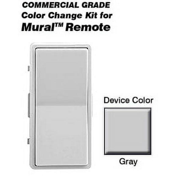Leviton DRK0R-G Gray Color Change Kit for Mural TouchPoint Multi-Remote Dimmer