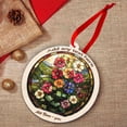 thumbnail image 5 of Hollyhocks Stained Glass Suncatcher Ornament – Text Christmas 2025 Tree Decoration Gift for Family, Friends, Man & Woman, 5 of 6