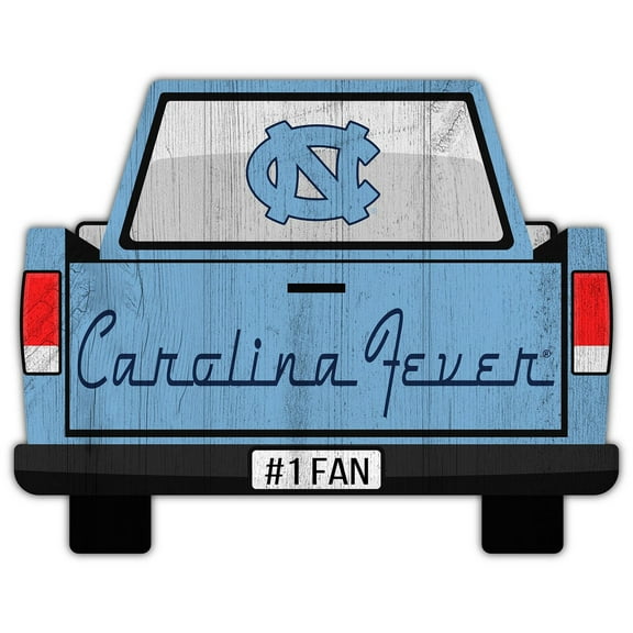 North Carolina Tar Heels 12'' x 12'' Truck Back D-cor