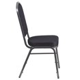 thumbnail image 3 of Flash Furniture Hercules Series Crown Back Stacking Banquet Chair in Black Patterned Fabric, 3 of 9