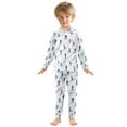 thumbnail image 3 of joogoo Skater Winter Pajamas Set Long Sleeve Soft Cotton Sleepwear 2 Piece 24M, 3 of 7