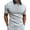 Grey, variant on Mens Summer Shirts, Men Casual Soild Zipper Top Shirt Turn Down Collar Blouse Short Sleeve Top Shirt Fashion Casual Shirt Formal Shirt Navy XXL