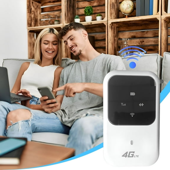 GJX 4G Portable Mobile Wifi Hotspot Device Long Lasting and High Speed Wireless Internet Router Small Network Hotspot For Car Outdoor Work from Home or Travel