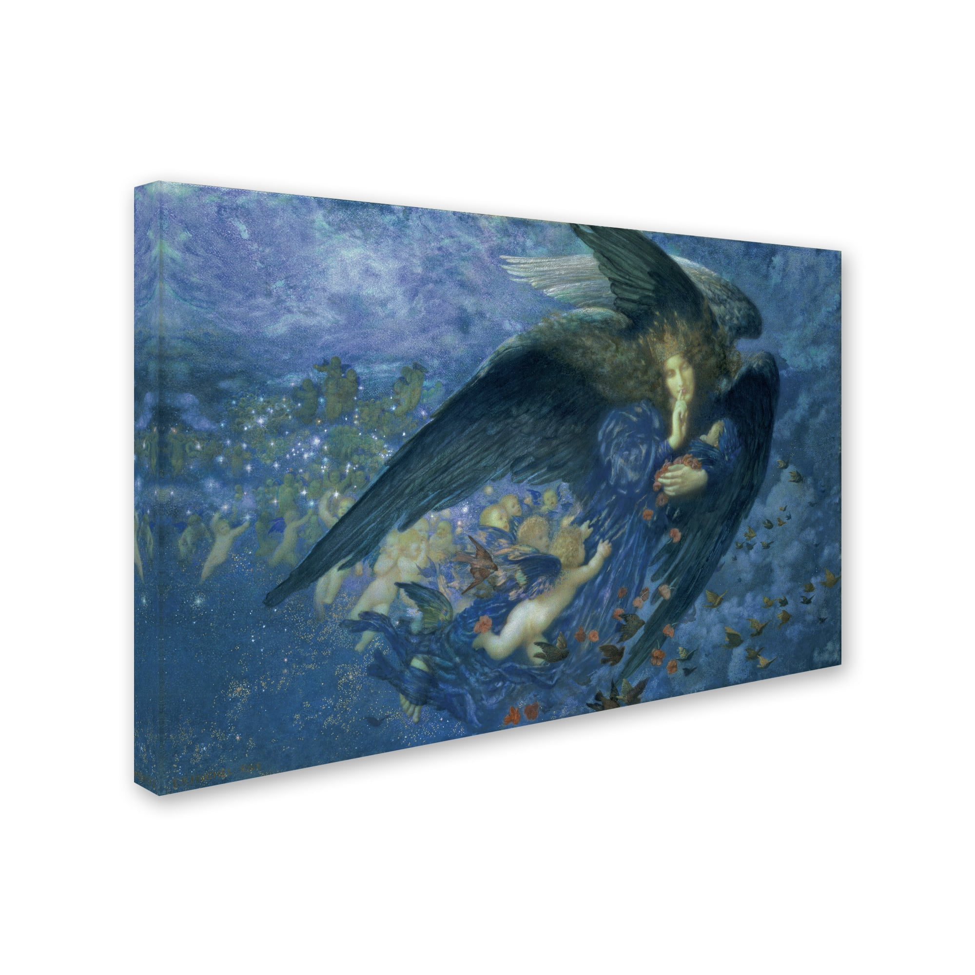 Edward Robert Hughes 'Night Train of Stars' Canvas Art