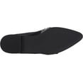 thumbnail image 4 of Shellys London Elon Black Velvet Flats Mules Slides Pointed Toe Buckle Slip On (Black Velvet, 7), 4 of 5