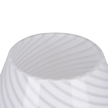 Catalina Lighting Mushroom Table Lamp, White Glass, White