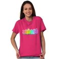 thumbnail image 4 of XOMG POP Metallic Rainbow Logo Women's Graphic T Shirt Tees Brisco Brands S, 4 of 6