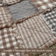 thumbnail image 6 of JCS 5" Lightwash Neutral Homespun Plaid Precut Quilt Squares Charm Pack, Gray (40 Pieces), 6 of 8